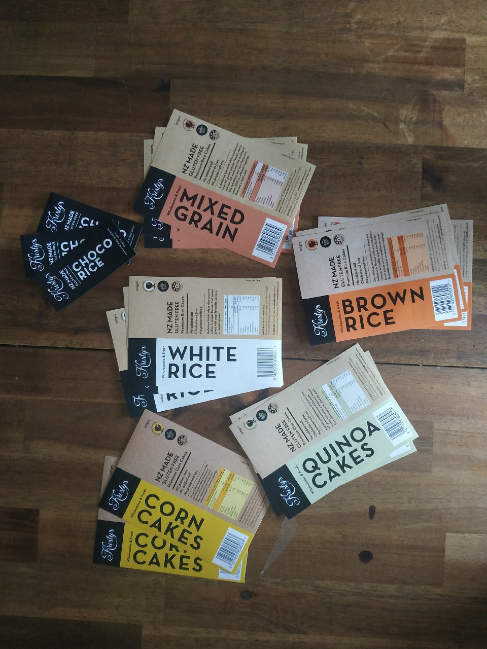 New Zealand made gluten free rice and corn cakes